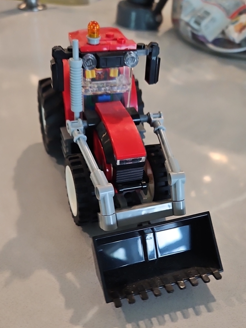 Red Lego Tractor